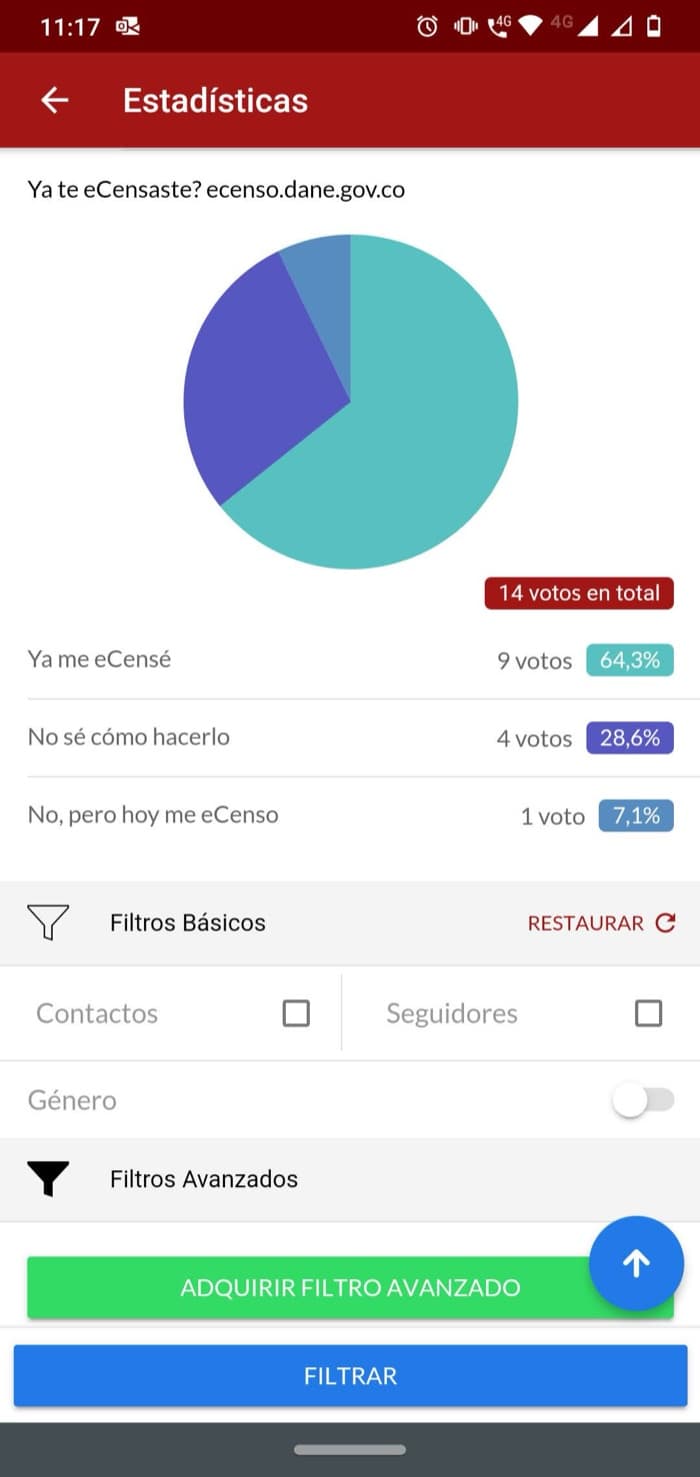 Live results